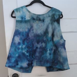 Maeve By Anthropologie Ice-dyed Two-piece Sleeveless Top And Wide-Leg Pants